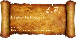 Lisko Pellegrin névjegykártya